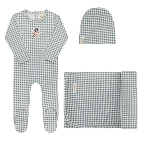 Gingham Owl Collection - Layette Set (Baby)