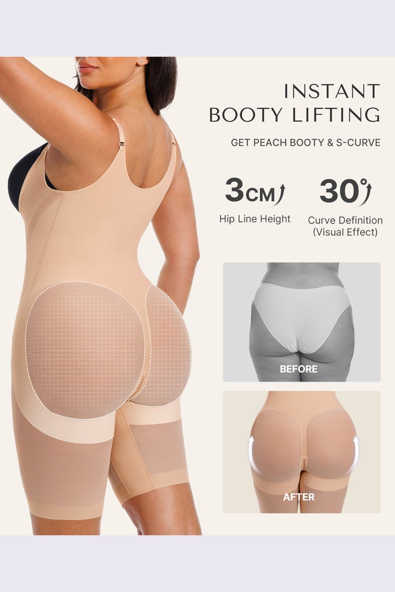Women's Shapewear Tummy Control Smoothing Bodysuit, Alternate, color, Beige