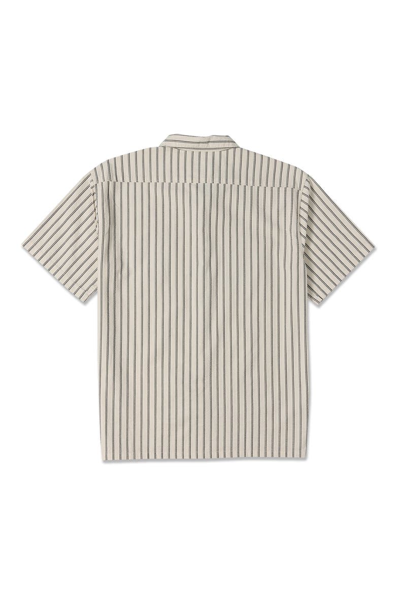Vista Striped Short Sleeve Shirt, Alternate, color, OFF WHITE