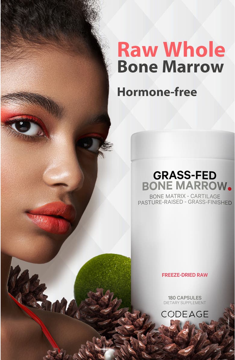 Codeage Grass-Fed Bone Marrow Supplement, Alternate, color, White