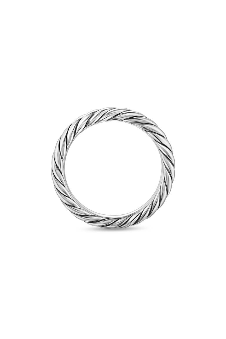 Cable Band Ring in Sterling Silver, Alternate, color, STERLING SILVER