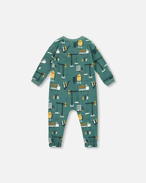 One-Piece Organic Cotton Pajama Construction (Baby)