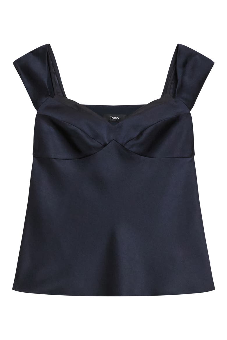 Peek Camisole Layered Look Sleeveless Top, Alternate, color, NAVY/ BLACK