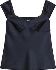 Theory Peek Camisole Layered Look Sleeveless Top