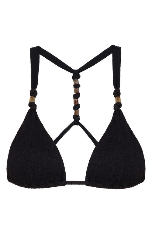 Vix Paula Hermanny Vix Milos Triangle T Back Bikini Top In Black