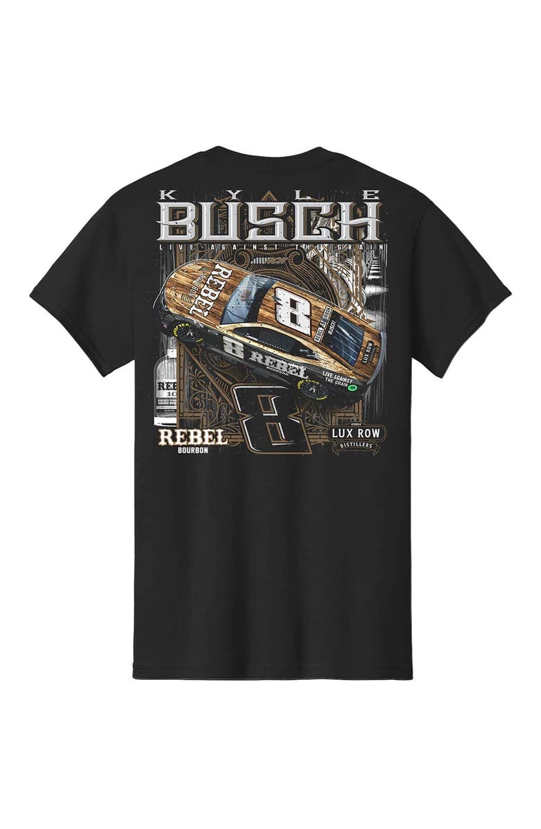 NASCAR Men's Richard Childress Racing Team Collection Black Kyle Busch #8 Rebel T-Shirt, Alternate, color, Black