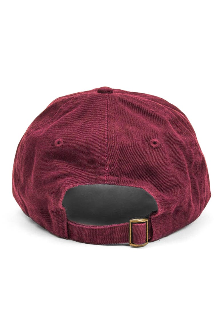 Lips Graphic Baseball Cap, Alternate, color, OXBLOOD
