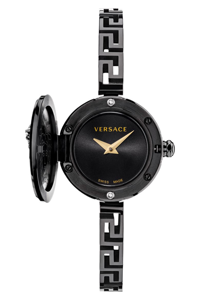 Medusa Secret Bracelet Watch, 25mm, Main, color, BLACK
