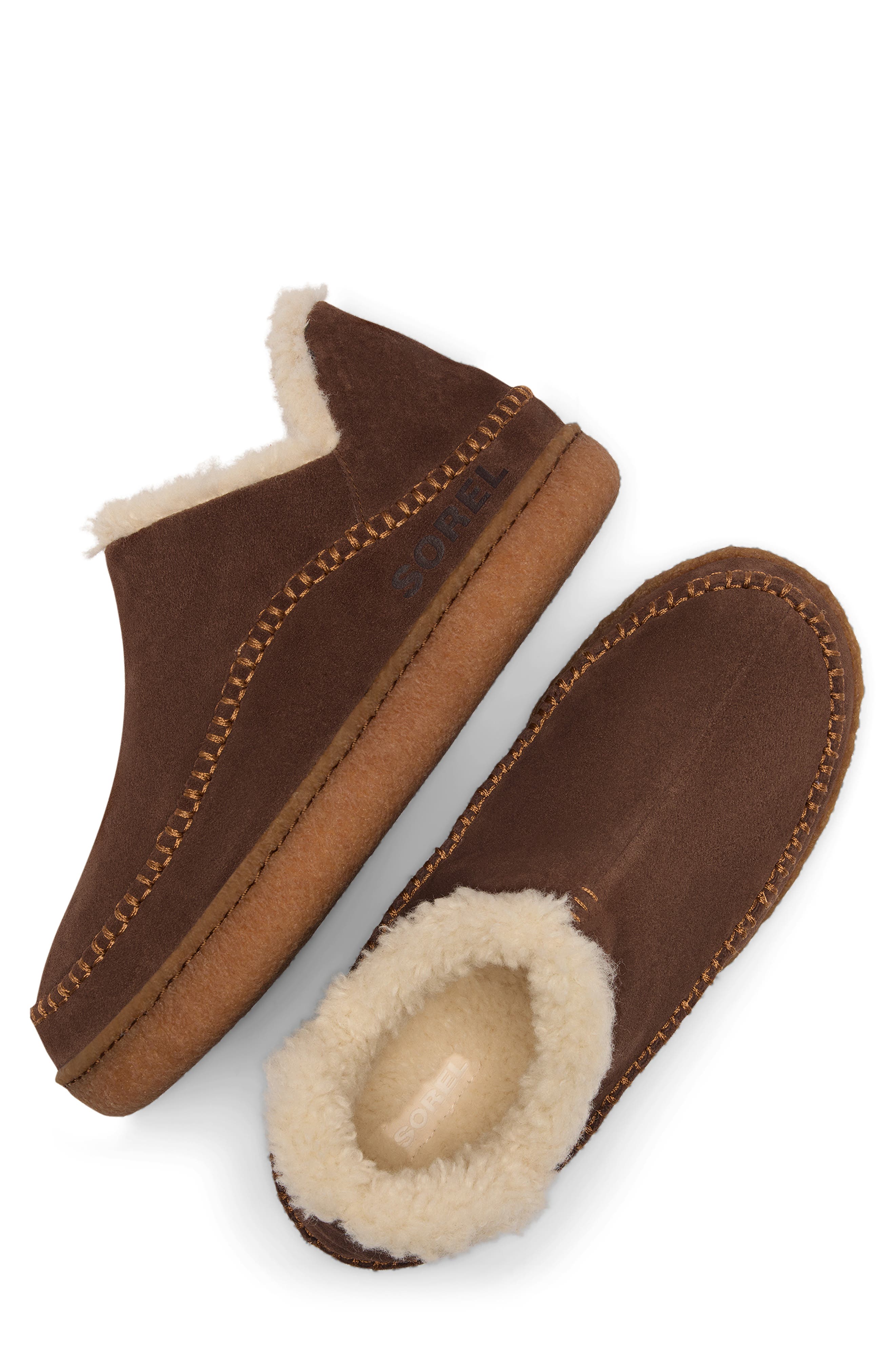 Manawan III Slipper, Alternate, color, TOBACCO/ ELK