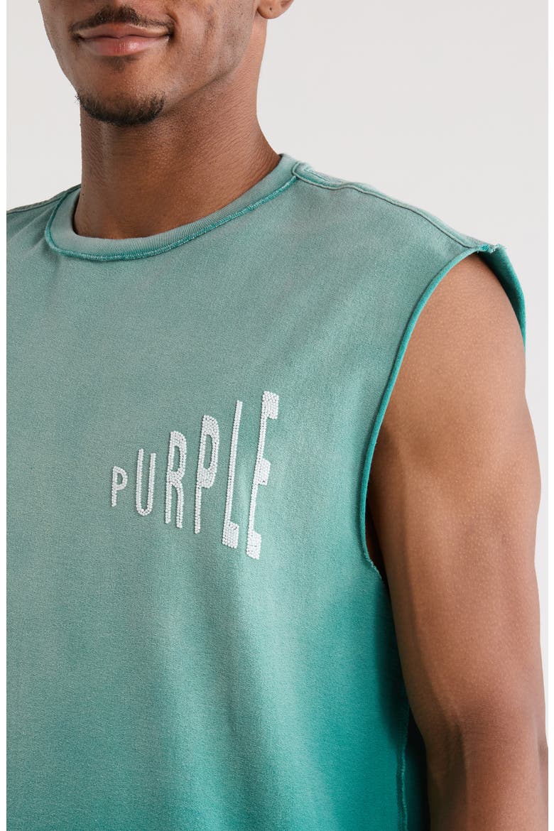 Distressed Sleeveless Graphic T-Shirt, Alternate, color, GREEN