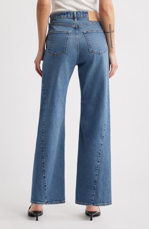 Moussy Vintage Salisbury Wide Leg Jeans In Blue