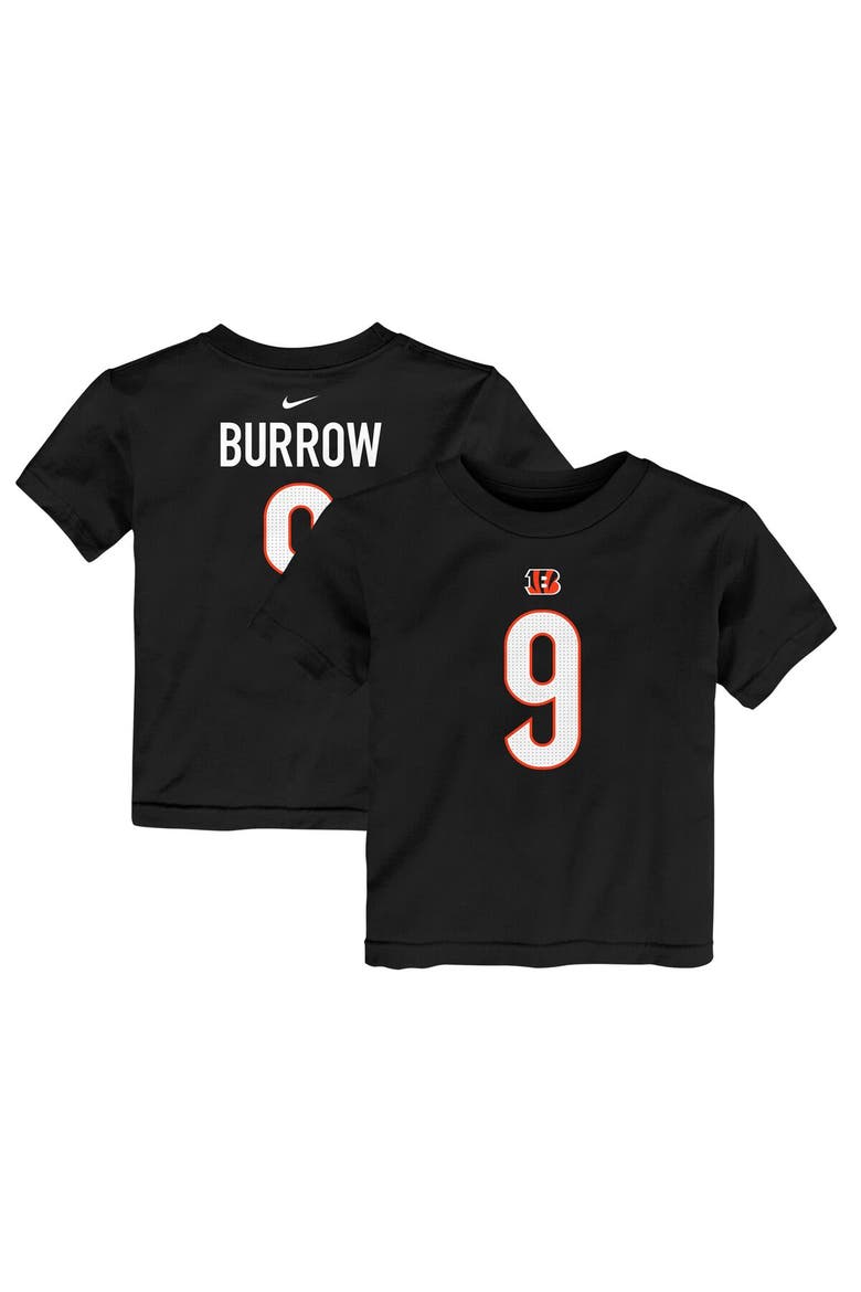 Toddler Nike Joe Burrow Black Cincinnati Bengals Player Name & Number T-Shirt, Alternate, color, Black