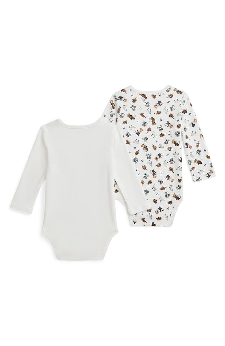 Ralph Lauren Two-Piece Long Sleeve Bodysuit Set, Alternate, color, 