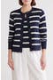 selected Navy- Ivory Renee Stripe