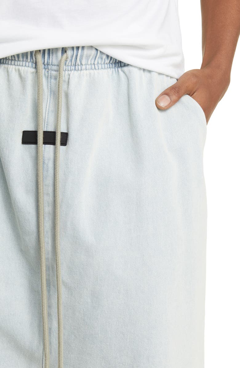 Fear of God Essentials Relaxed Cotton Denim Shorts, Alternate, color,
