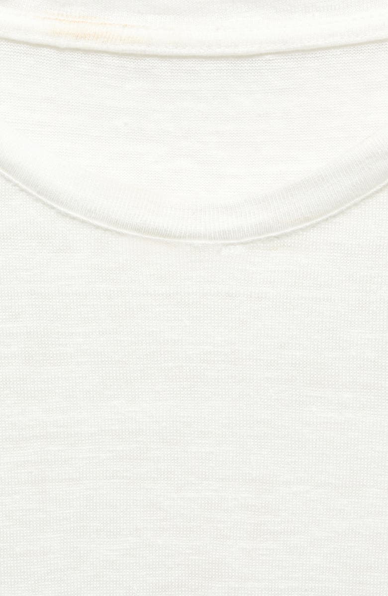 MANGO Slim Fit Linen T-Shirt, Alternate, color,