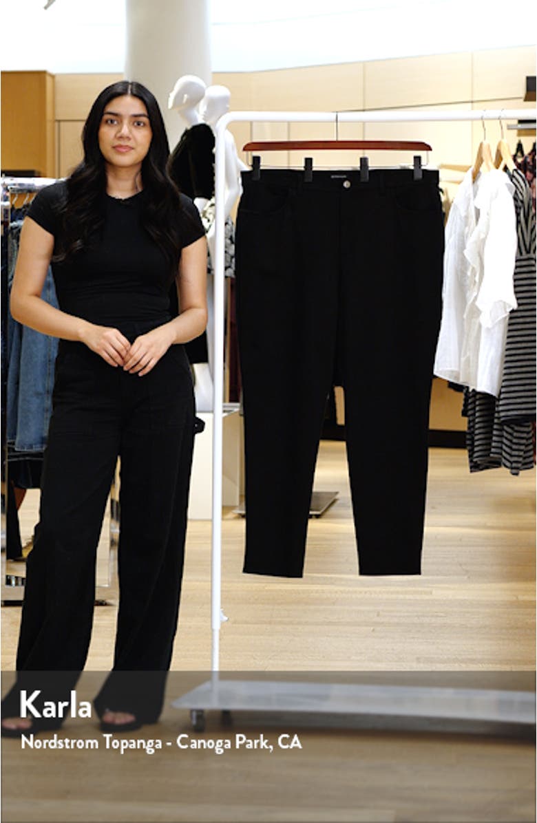 High Waist Slim Fit Knit Jeans, sales video thumbnail