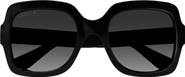 Gucci 54mm Polarized Square Sunglasses