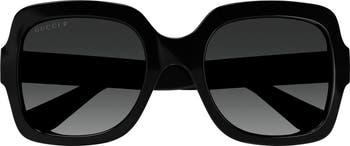 Gucci 54mm Polarized Square Sunglasses | Nordstrom Gucci 54mm Polarized Square Sunglasses | Nordstrom