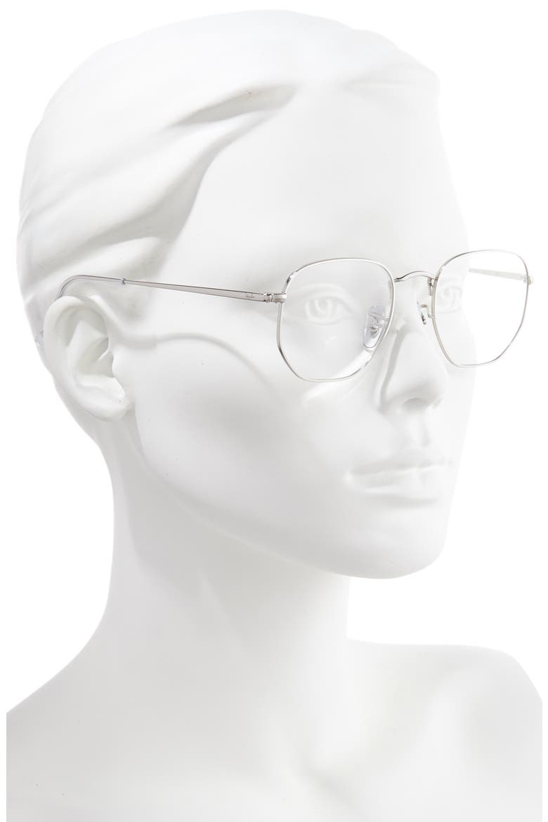 51mm Round Optical Glasses, Alternate, color, SILVER