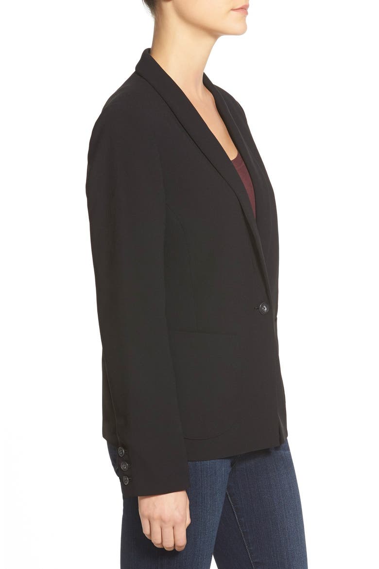 'Tomboy' Blazer, Alternate, color, BLACK