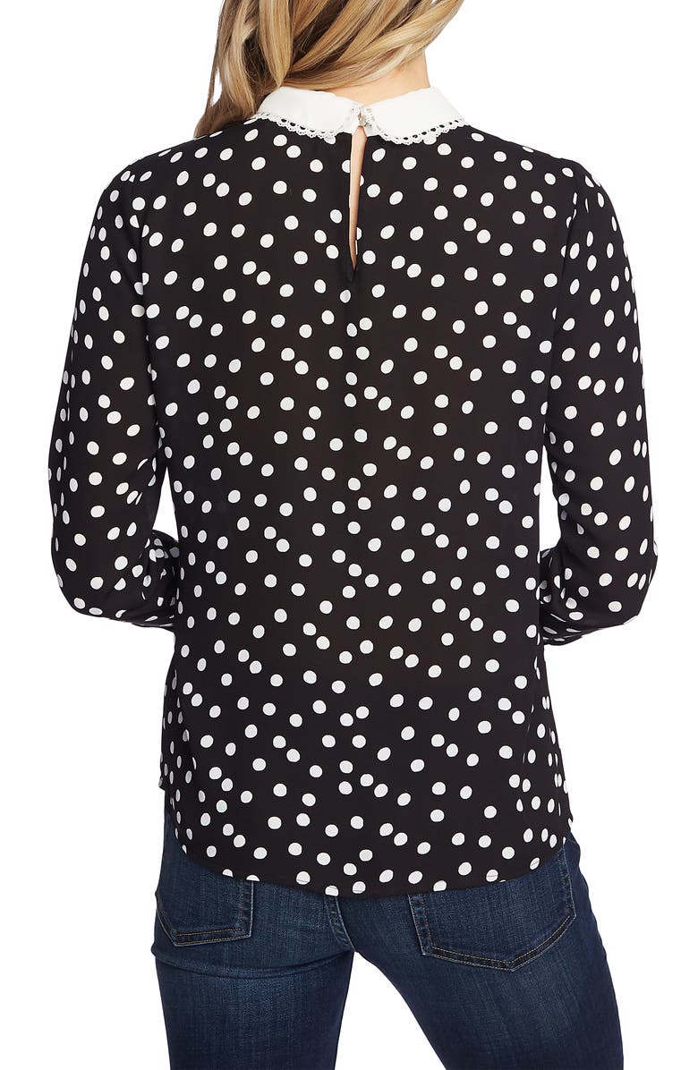 CeCe Galactic Dot Blouse, Alternate, color, 