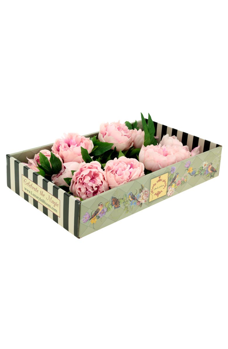 Mark Roberts Ruffled Peony Natural Touch, Box of 6, Main, color,
