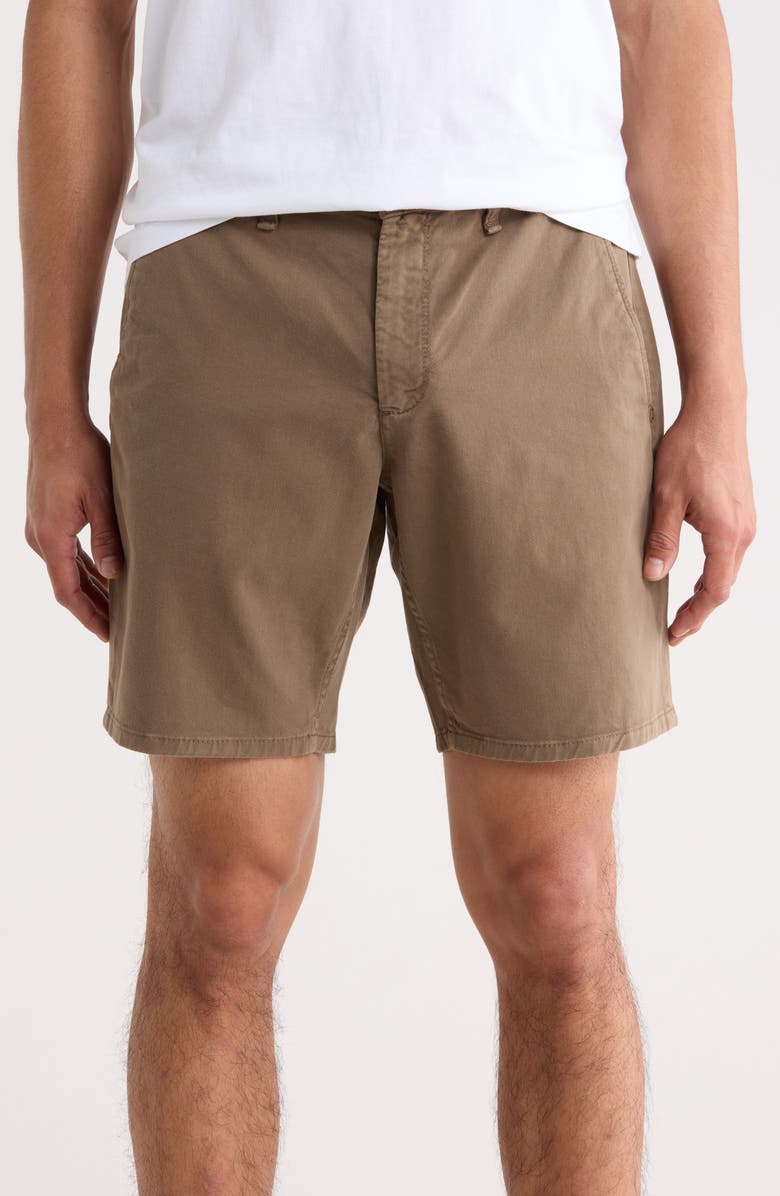 rag & bone Standard Chino Shorts, Main, color, Dark Stone