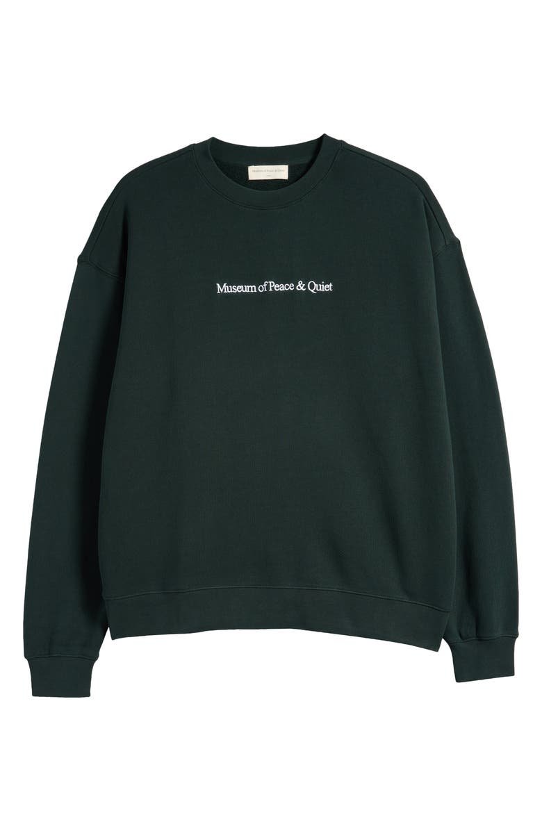 Museum of Peace & Quiet MOPQ Embroidered Crewneck Sweatshirt, Alternate, color, 