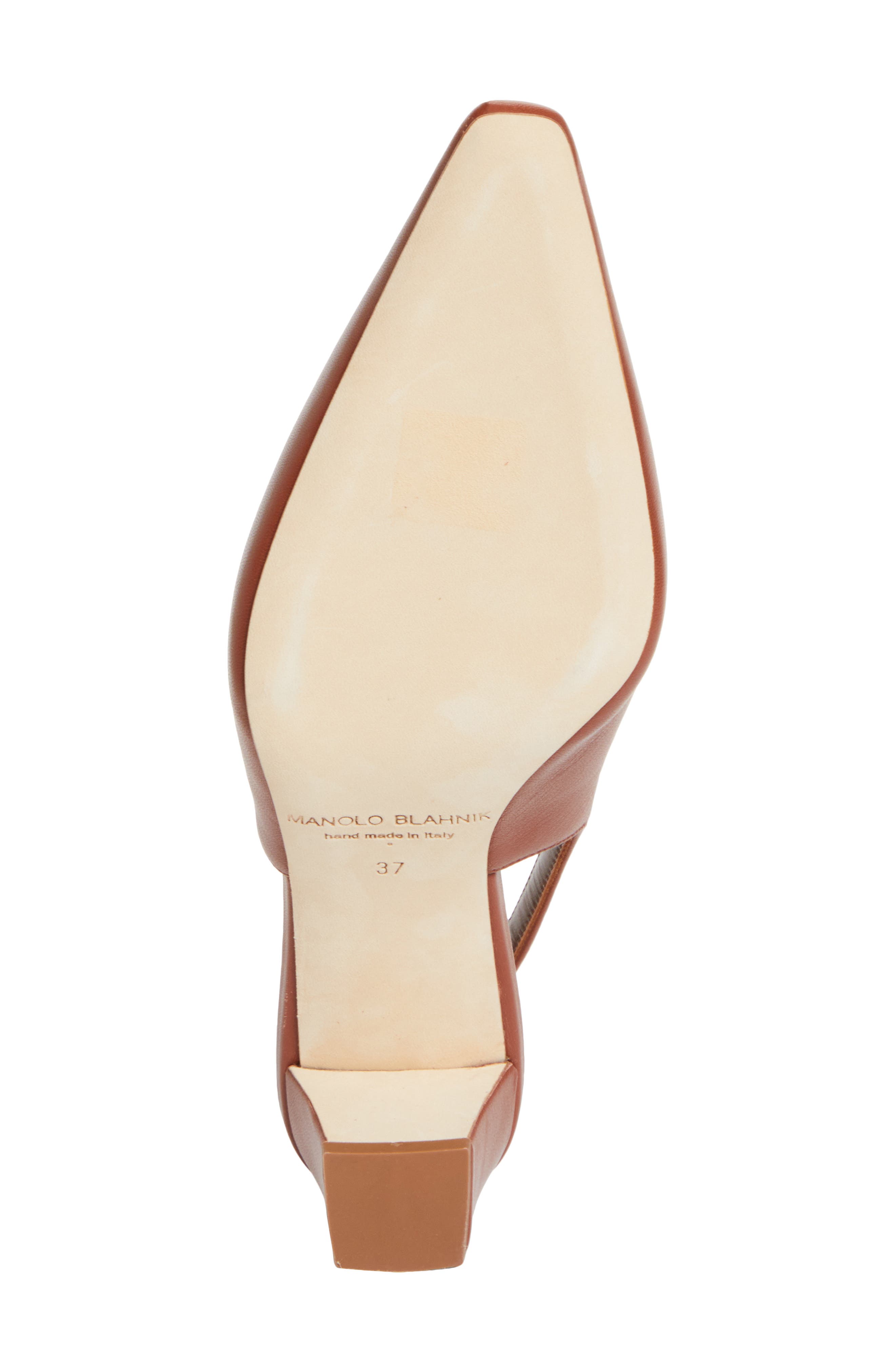 Manolo Blahnik Teutamospla Slingback Pump, Alternate, color, Brown 2107