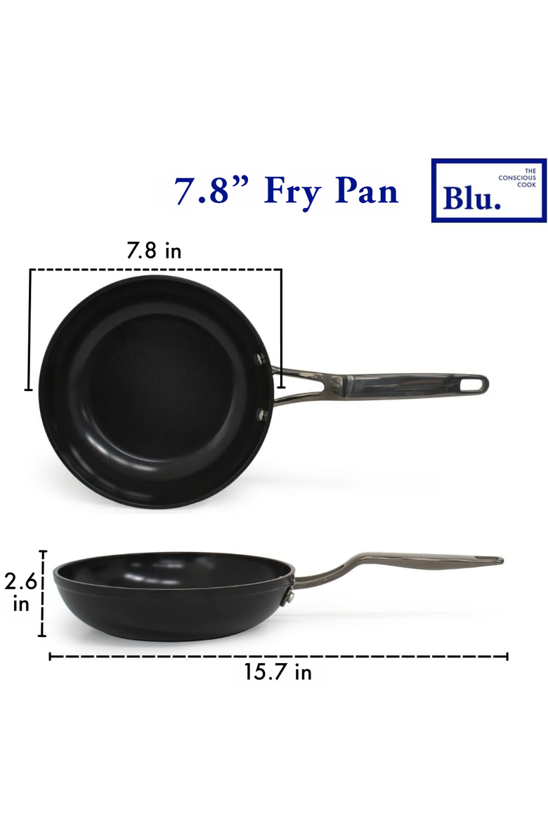 Blu. 7.8 inch Induction Frying Pan, Alternate, color, Black