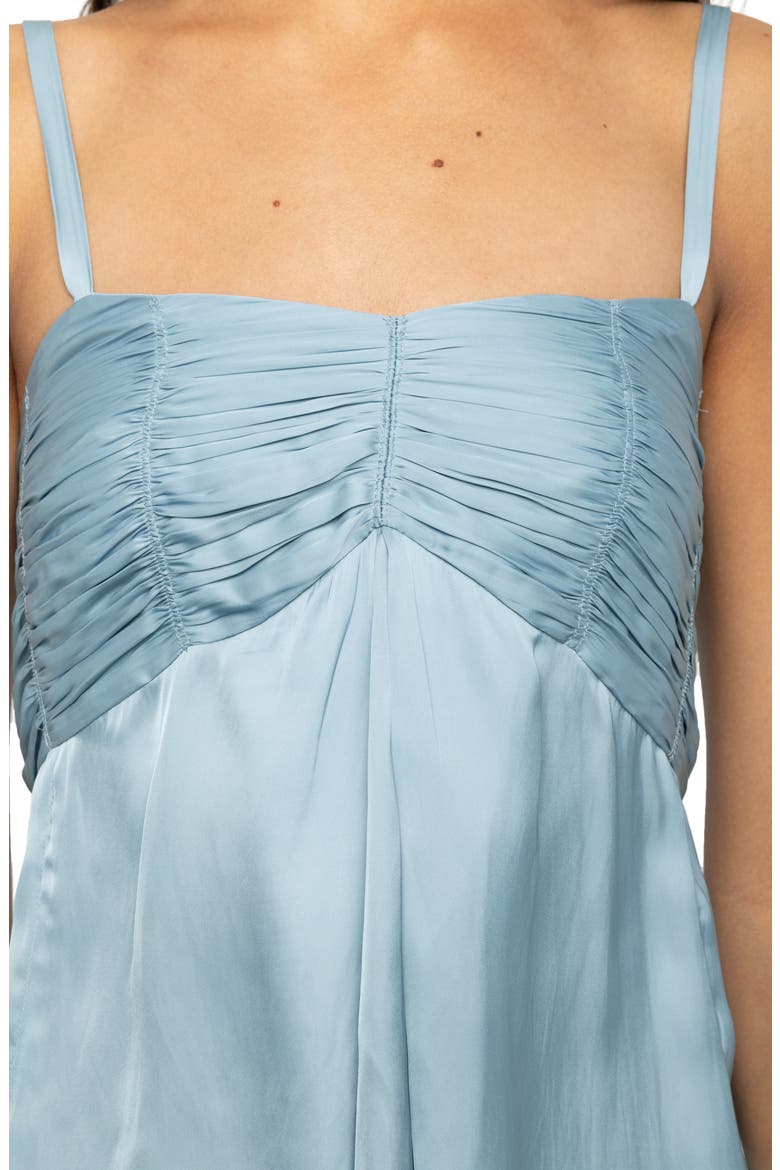 Cippie Pleated Satin Camisole, Alternate, color, SKY