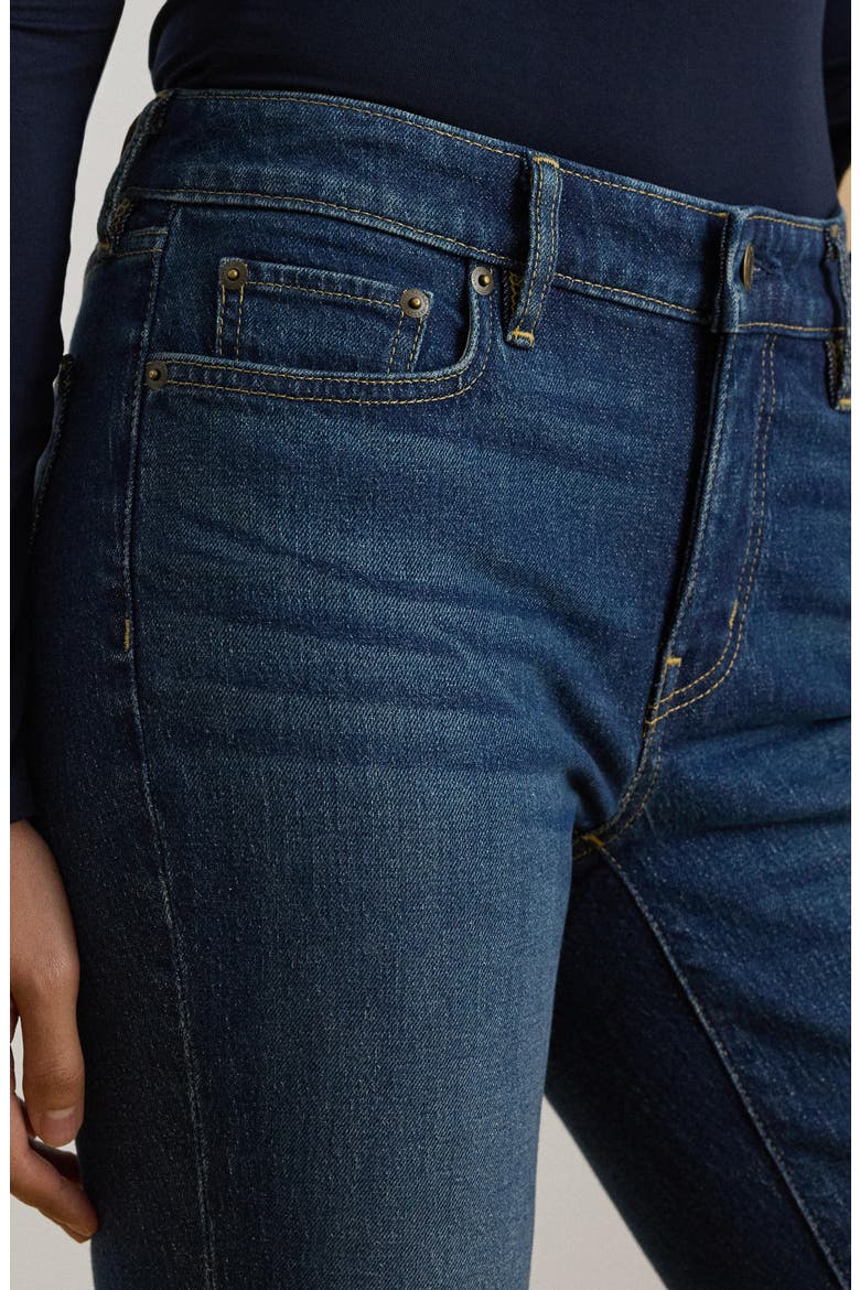 Mid Rise Ankle Straight Leg Jeans, Alternate, color, MARINA WASH BLUE