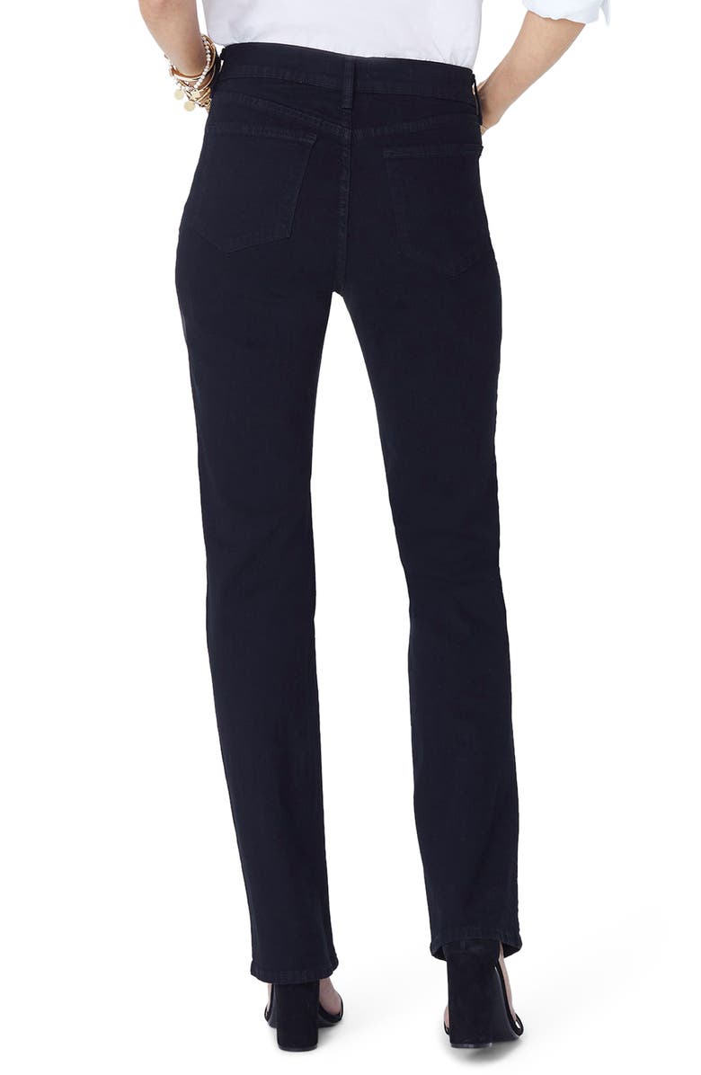 NYDJ Marilyn Straight Jeans, Alternate, color, Black