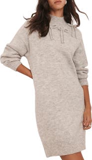 MINT VELVET Knit Bow Jumper Dress