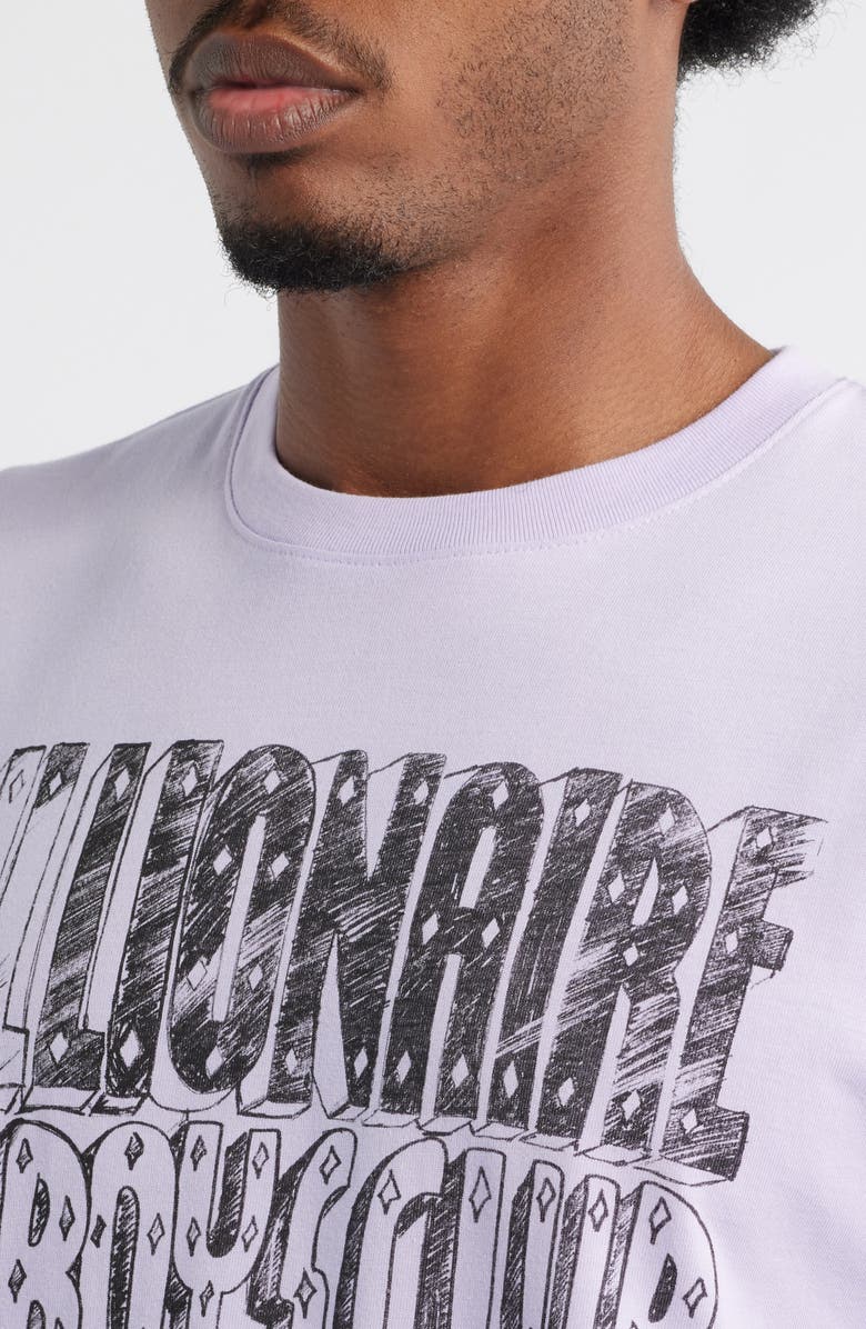 Billionaire Boys Club BB Sketch Graphic T-Shirt, Alternate, color, Pastel Lilac