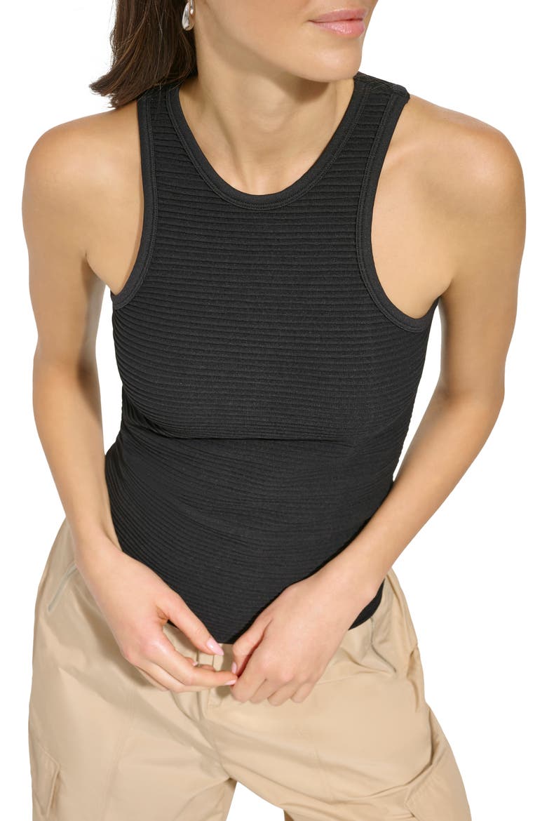 Seamless Rib Tank, Alternate, color, BLACK