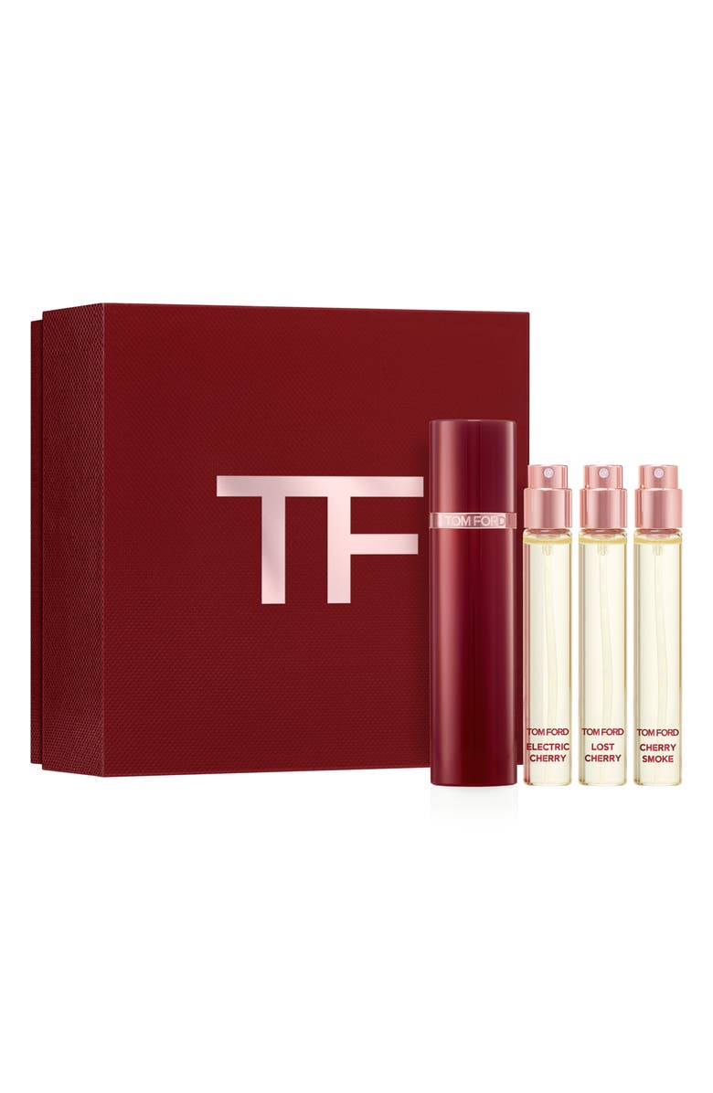 TOM FORD Private Blend Cherry Fragrances Travel Spray Gift Set & Atomizer (Limited Edition) (Nordstrom Exclusive) $238 Value, Main, color, 