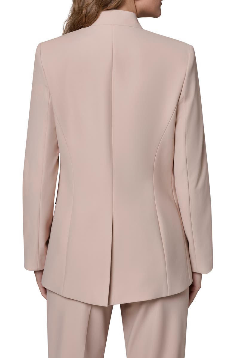 Donna Karan New York Button Sleeve Blazer, Alternate, color, Snow Petal