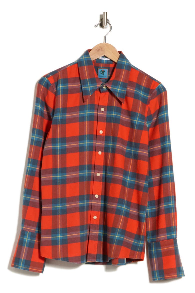 The Mayday Button-Up Shirt, Alternate, color, CHECKED IN