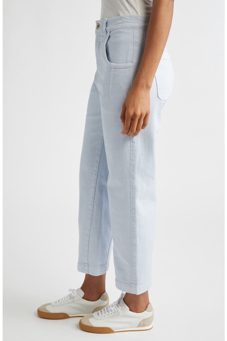 Garment Dye Flare Leg Bull Denim Jeans, Alternate, color, 130 SKY BLUE