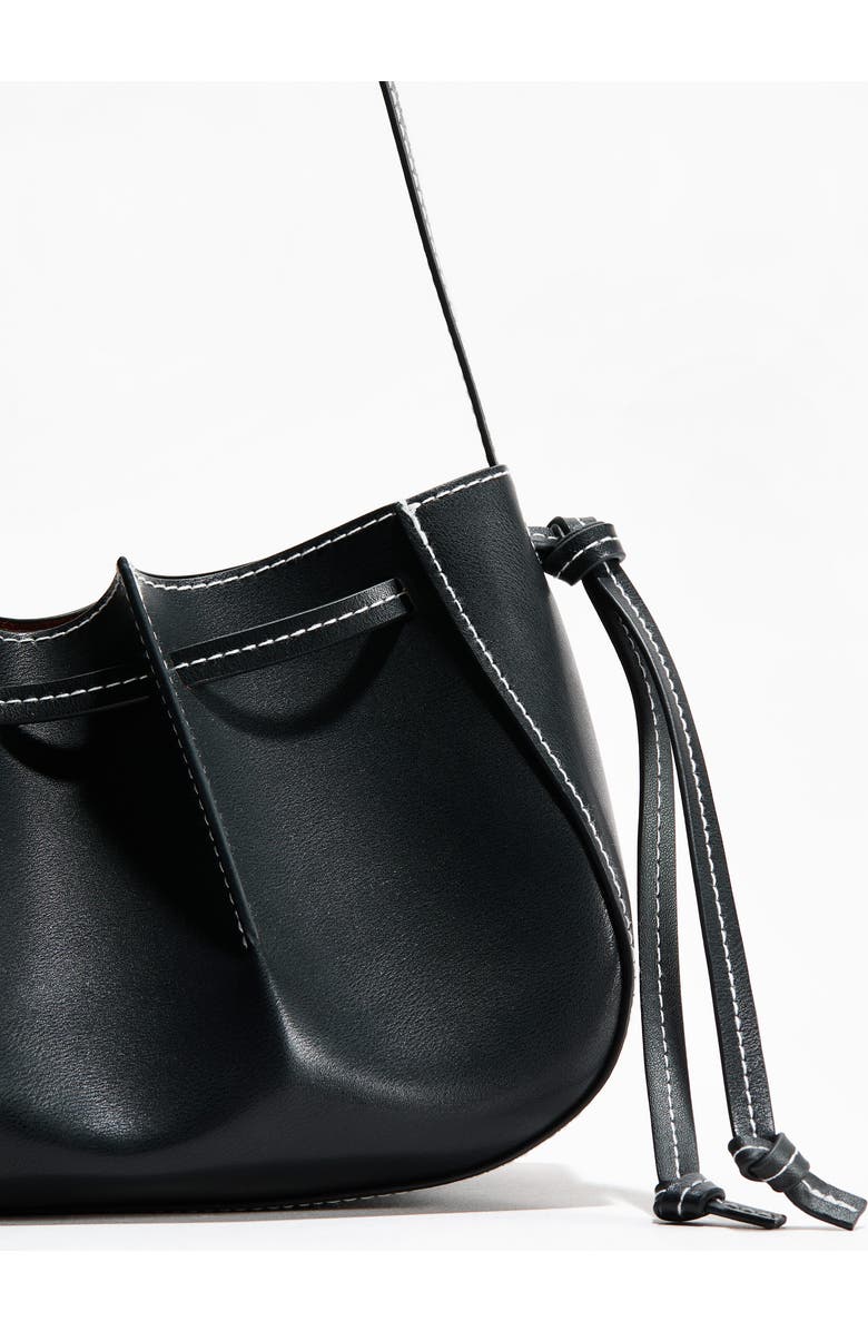 H&M Pleated Shoulder Bag, Alternate, color, Black