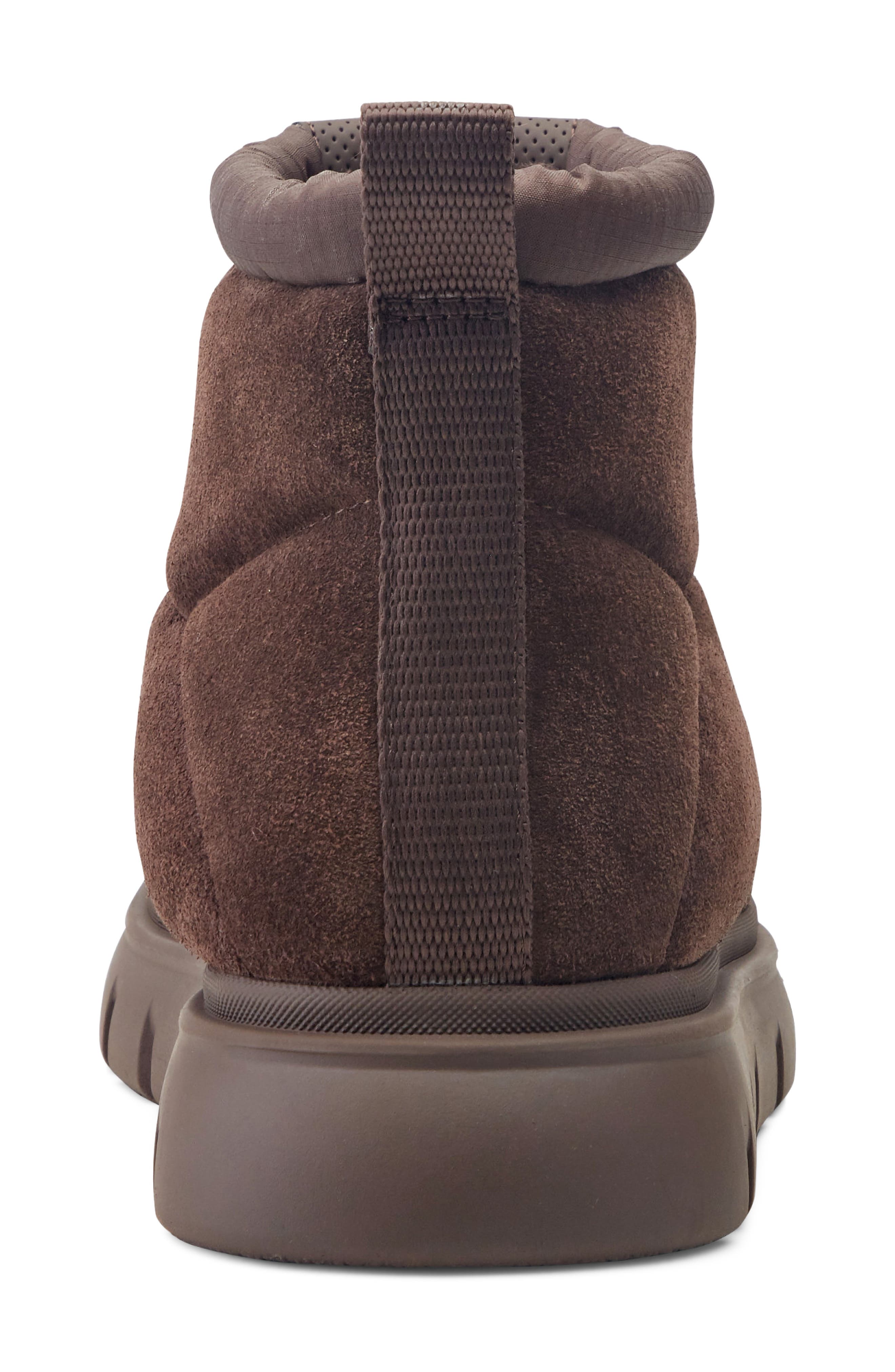 Quilted Bootie, Alternate, color, DARK BROWN