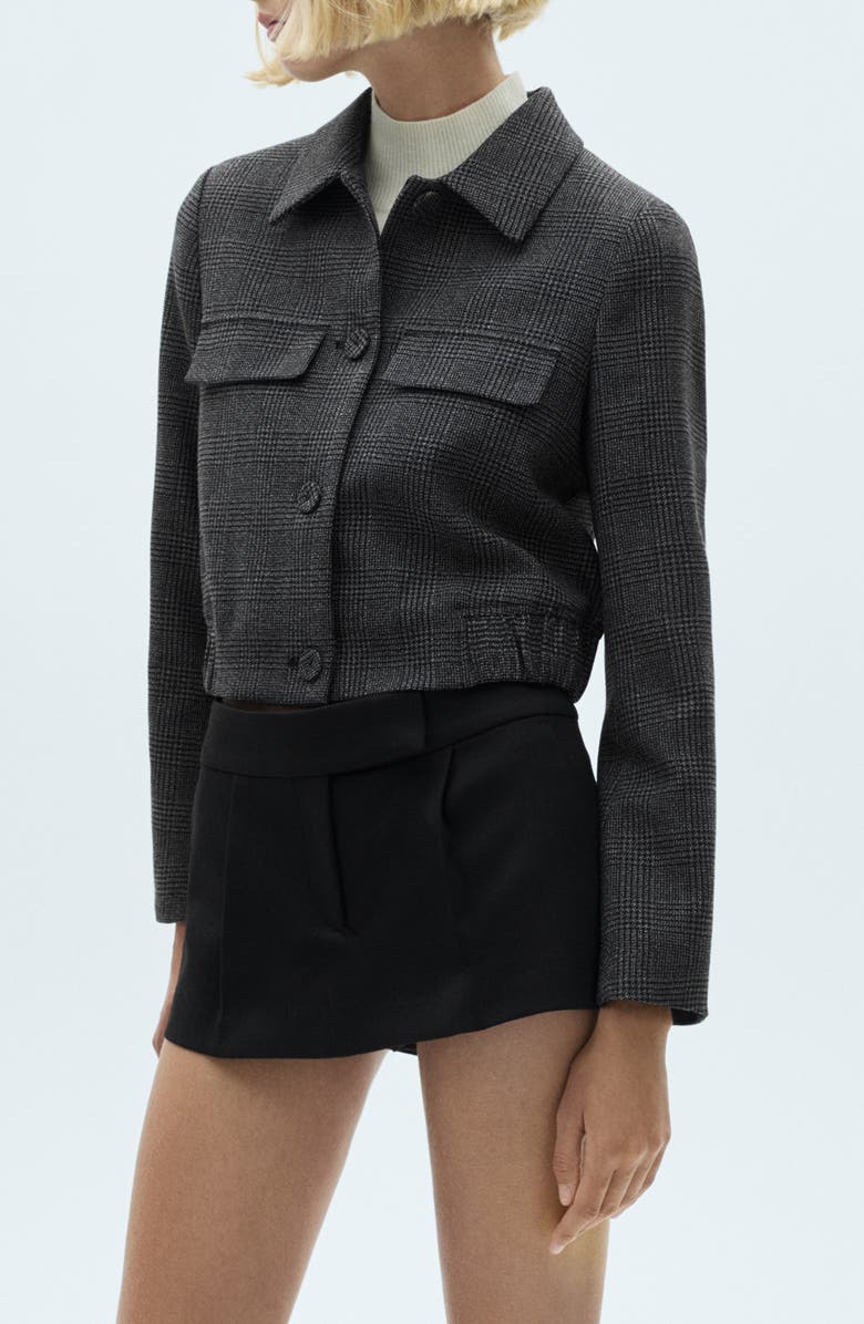 MANGO Plaid Jacket, Main, color, 