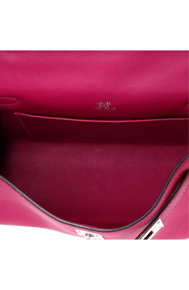 Pre-Owned Hermes Kelly Pochette Swift, Alternate, color, Rose Pourpre