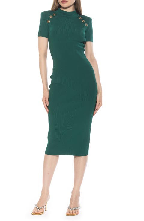 Adara Rib Knit Midi Dress