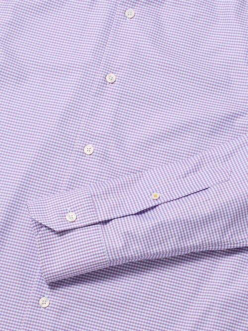 Robert Talbott Reynolds Contemporary Check Twill Shirt In Purple