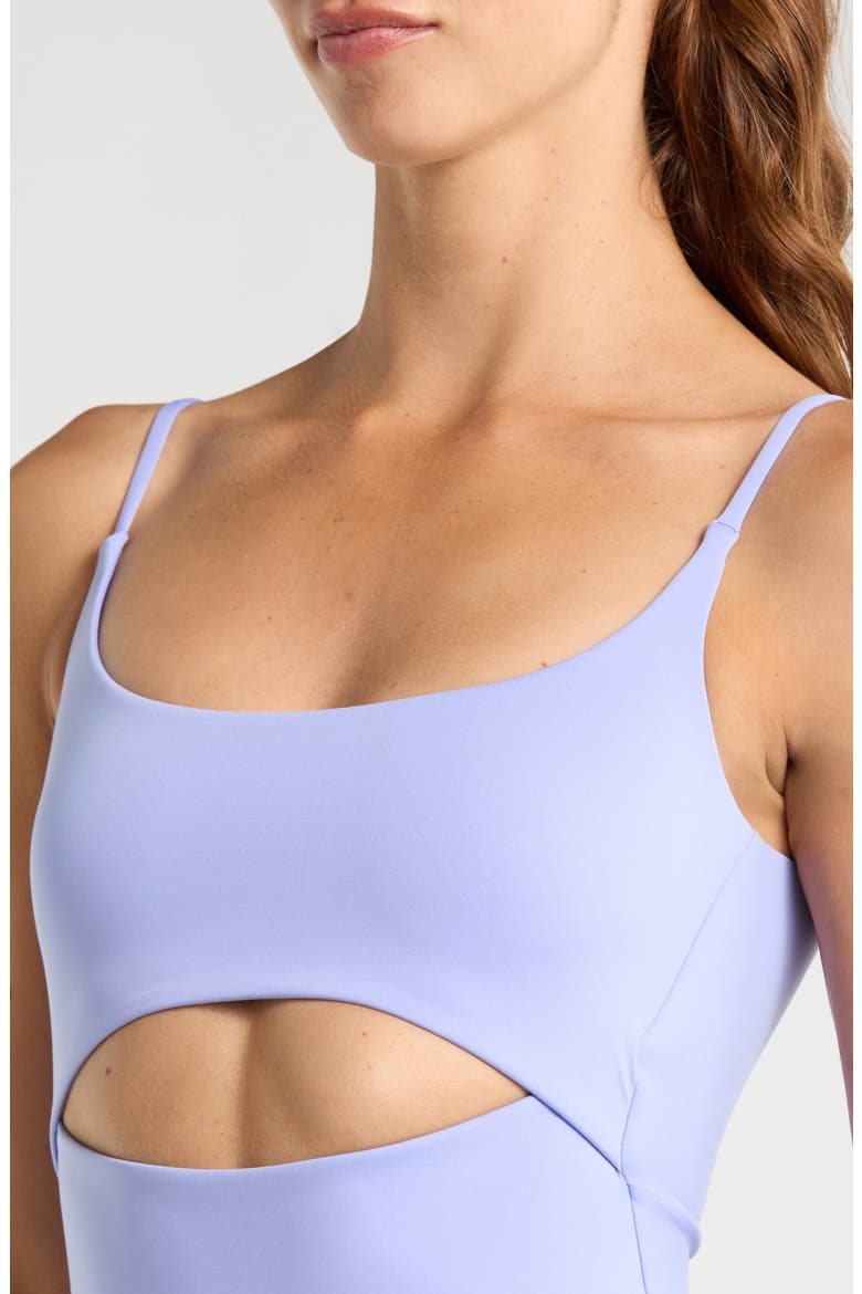 Peak Cutout One-Piece Swimsuit, Alternate, color, RIPTIDE PERIWINKLE