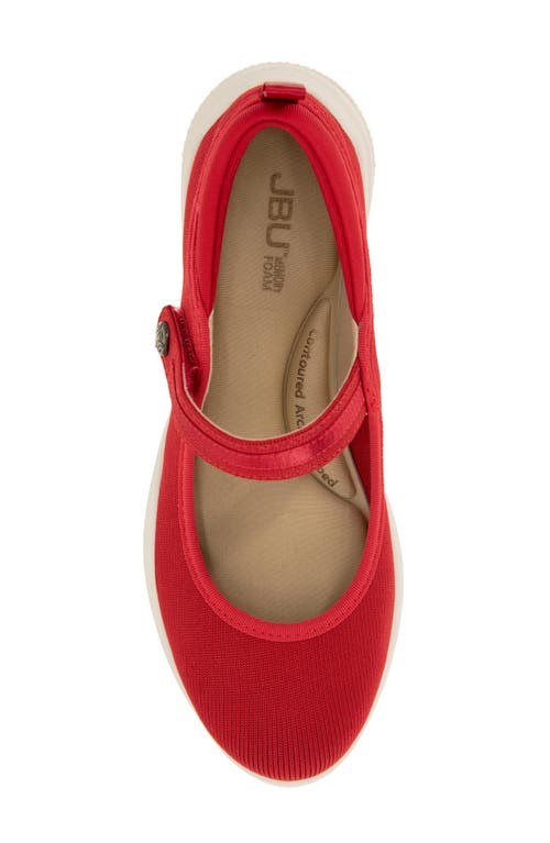 Jbu Merry Mary Jane Flat In Red