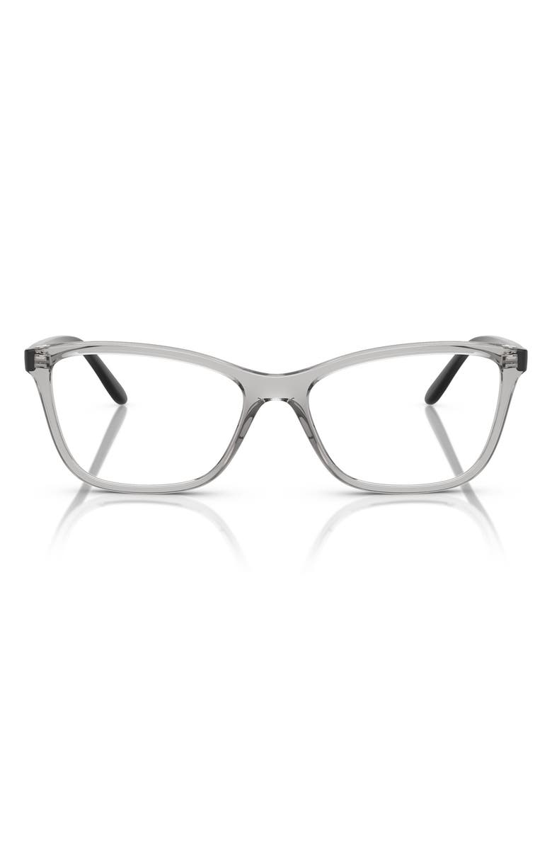 VOGUE 52mm Butterfly Optical Glasses, Main, color, Transparent Grey